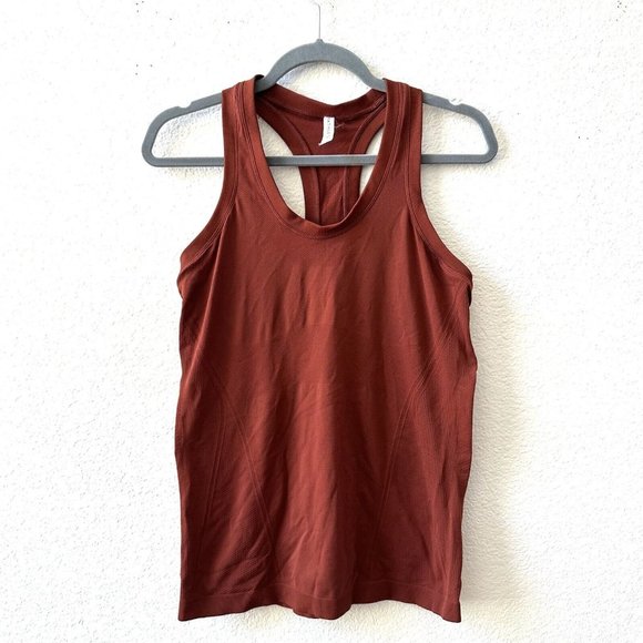 Athleta Tops - Athleta Momentum Tank Top Size Medium Rust Red Brown